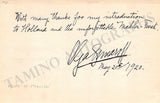 Damrosch, Frank - Signed Album Page 1920