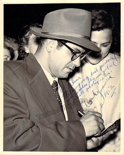 Signing autographs