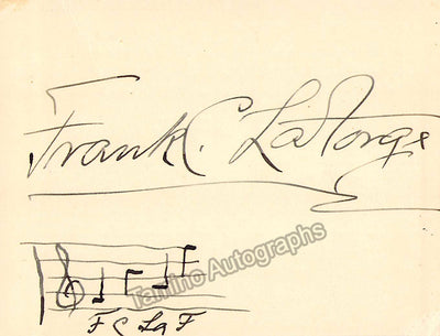 La Forge, Frank - Signed Card