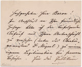 Krukl, Franz - Autograph Note Signed on Card