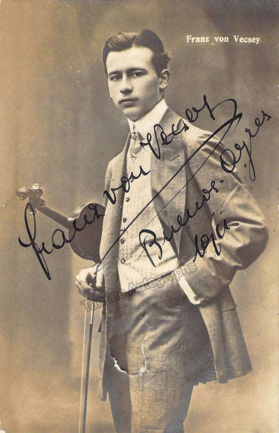 Vecsey, Franz von - Signed Photograph 1911