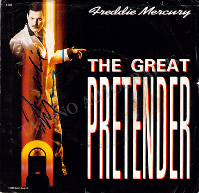 Mercury, Freddie - Signed Single Record "The Great Pretender"