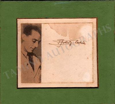 Joliot-Curie, Frederic - Signed Card