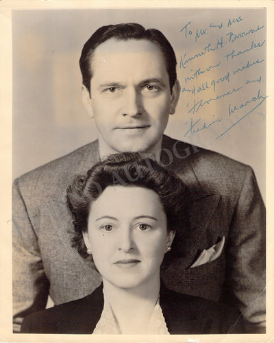 March, Fredric - Signed Photograph