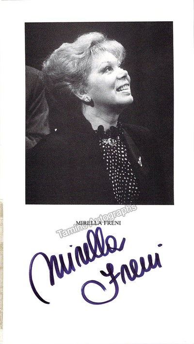 Freni, Mirella - Pavarotti, Lucino - Double Signed Program 1990