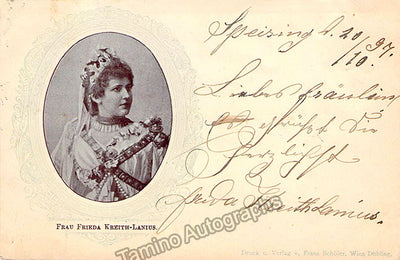 Lanius, Frieda - Signed Photograph