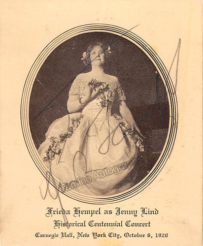 As Jenny Lind
