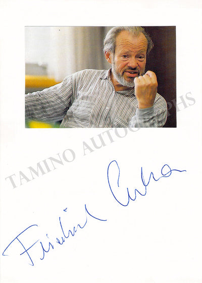 Cerha, Friedrich - Signed Card with Photo