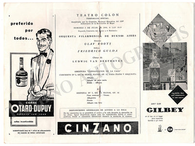 Gulda, Friedrich - Concert Program Buenos Aires 1960