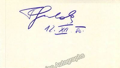 Gulda, Friedrich - Signed Card 1950