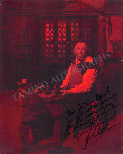 Schorr, Friedrich - Various Autographs