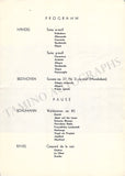 Gulda, Friedrich - Set of 8 Concert Programs Vienna 1946-1961