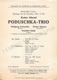Gulda, Friedrich - Set of 8 Concert Programs Vienna 1946-1961
