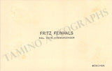Feinhals, Fritz - Signed Card 1908