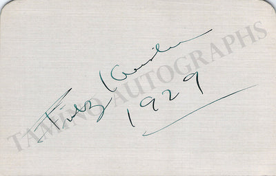 Kreisler, Fritz - Signed Card 1929