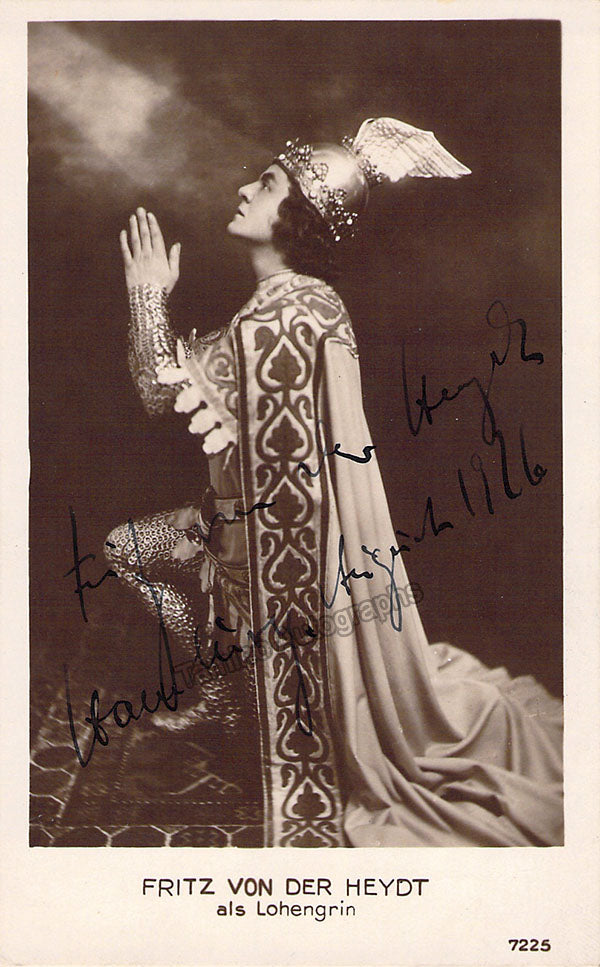 VON DER HEYDT, Fritz Tamino Autographs