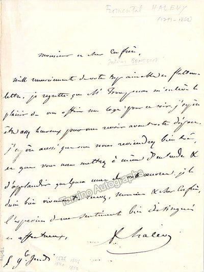 Signed Letter (no date)