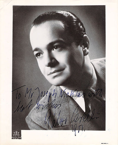 CARELLI, Gabor (Various Autographs)