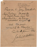 Astruc, Gabriel - Autograph Note Signed