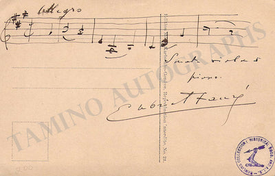 Faure, Gabriel - Autograph Music Quote Signed