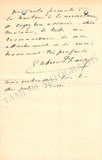 Fauré, Gabriel - Autograph Letter Signed