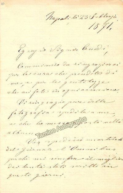Autograph Letter Signed (1871)