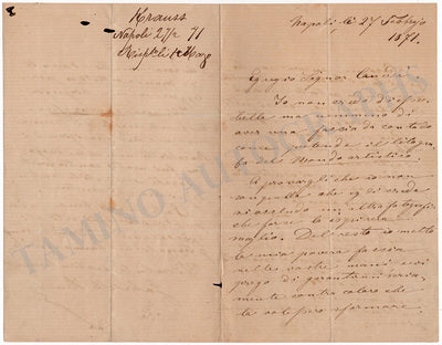 Set x 3 Autograph Letters Signed