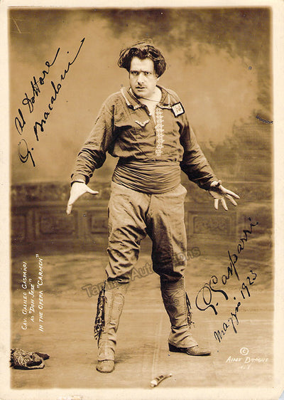 Gasparri, Galileo - Signed Photograph in Carmen