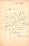 Serpette, Gaston - Set of 2 Autograph Letters Signed