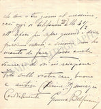 Bellincioni, Gemma - Autograph Letter Signed 1923