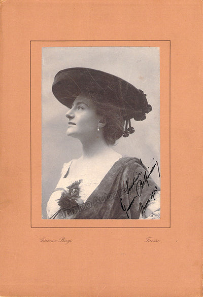 Bellincioni, Gemma - Signed Photograph