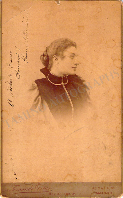 Bellincioni, Gemma - Signed Cabinet Photo