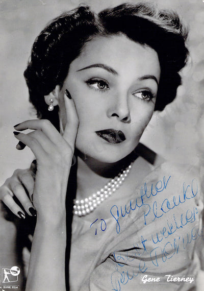 Tierney, Gene - Signed Photograph