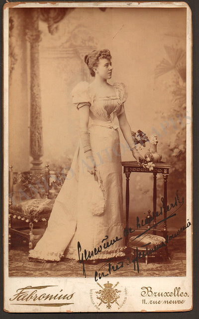 De Liedekerke, Genevieve - Signed Cabinet Photograph