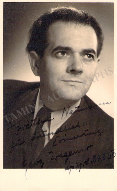 Wegener, Georg - Signed Photograph 1950