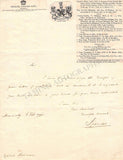 Spencer, George John - Autograph Letter Signed 1796