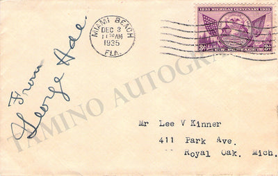 Ade, George - Signed Envelope 1935