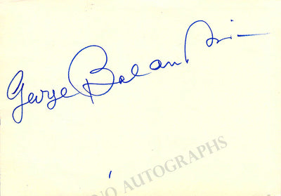 Balanchine, George - Signed Card