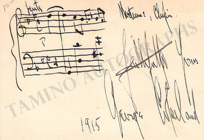 Copeland, George - Signed Business Card 1915