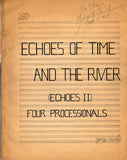 Crumb, George - Signed Score "Echoes of Time and the River"