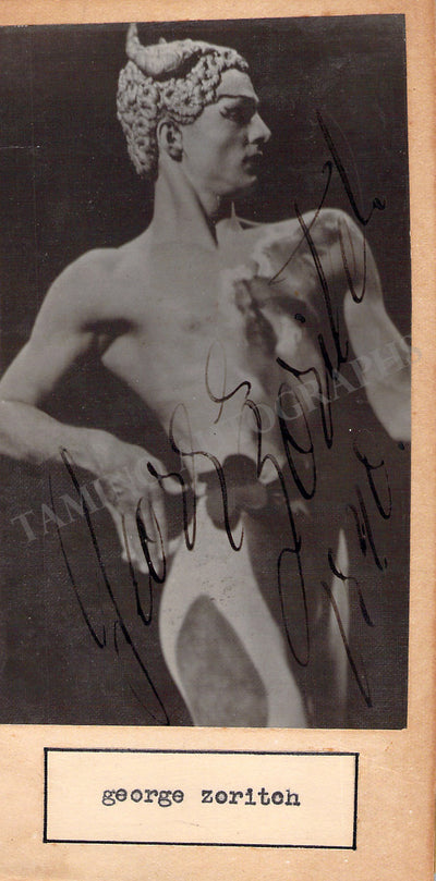 Zoritch, George - Signed Photograph