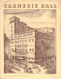 Enesco, Georges - Concert Program New York 1938