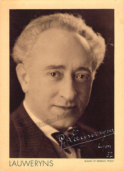Lauweryns, Georges - Signed Photograph