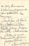 Lauweryns, Georges - Autograph Note Signed 1922