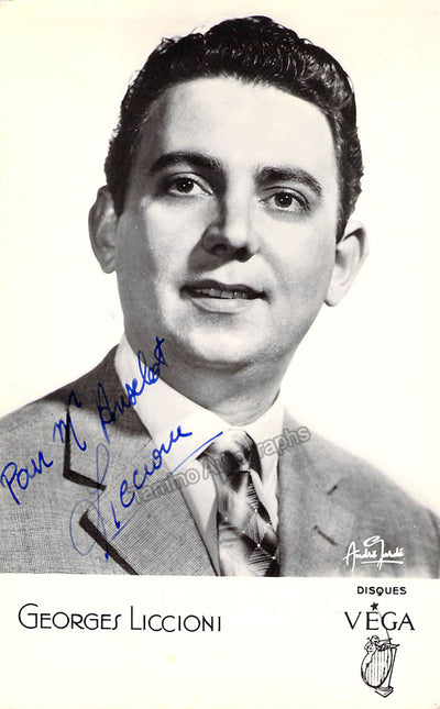 LICCIONI, Georges (Various Autographs)