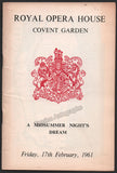 Solti, Georg - Evans, Geraint & Others - Signed Program 1961 ROH