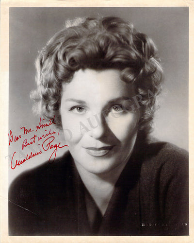 Page, Geraldine - Signed Photograph