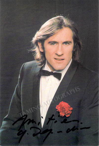 Gerard Depardieu Autograph Photo — Young Photograph (Authenticated)