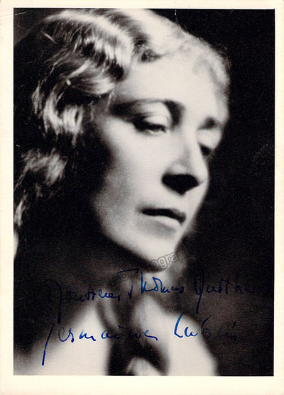 Lubin, Germaine - Signed Photograph as Isolde