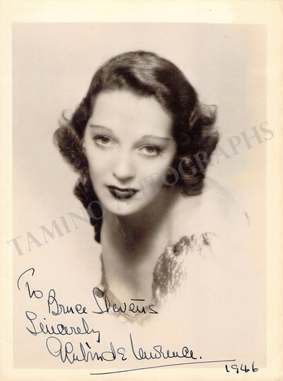 Lawrence, Gertrude - Signed Photograph 1946